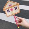 Cute Hand-Woven Fan House Design Decorative Handheld Fans Compact Cattail Fan  Home Decor