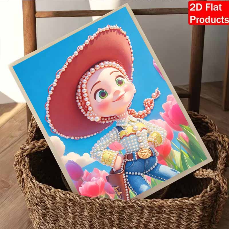 Disney Pearl Painting Toy Story Trish Handmade DIY Pearl Gemstone Painting Pictures Crafts Special Shape Home Wall Decoration