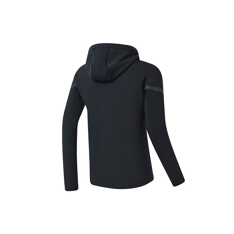 FILA Color Block Logo Minimalist Sports Fitness Knitted Jacket Men Jacket Deep-Black A11M311506FBK