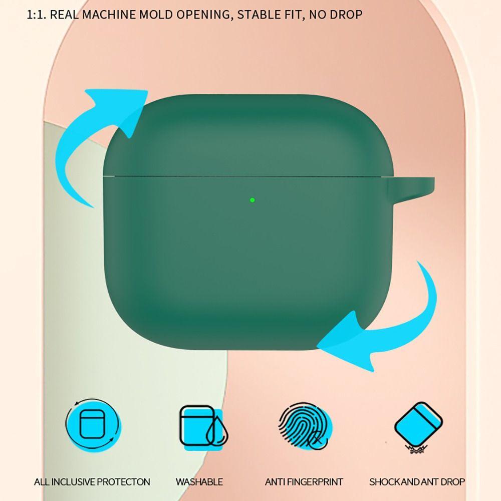 Silicone Earphone Case Dustproof Charging Box Sleeve 2024 Earbuds Accessories for AirPods 4 2024