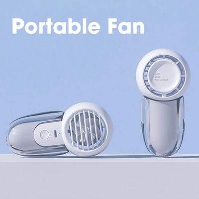 Handheld Pocket Fan Portable USB Rechargeable 3 Speeds Convenient Creative Cooling Fans Catapult Pocket Hand-held Fan