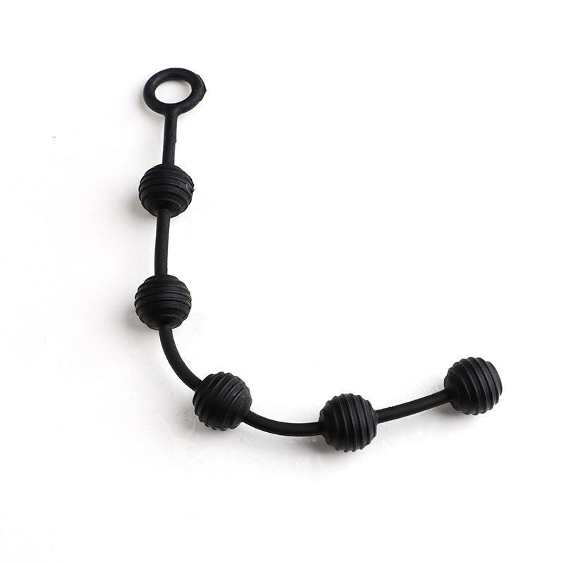 Silicone Anal Plug with Anal Bead Anus Dilator Butt Plug Vagina Anus Masturbator Stimulus Adult Sex Toys for Women Men Couples
