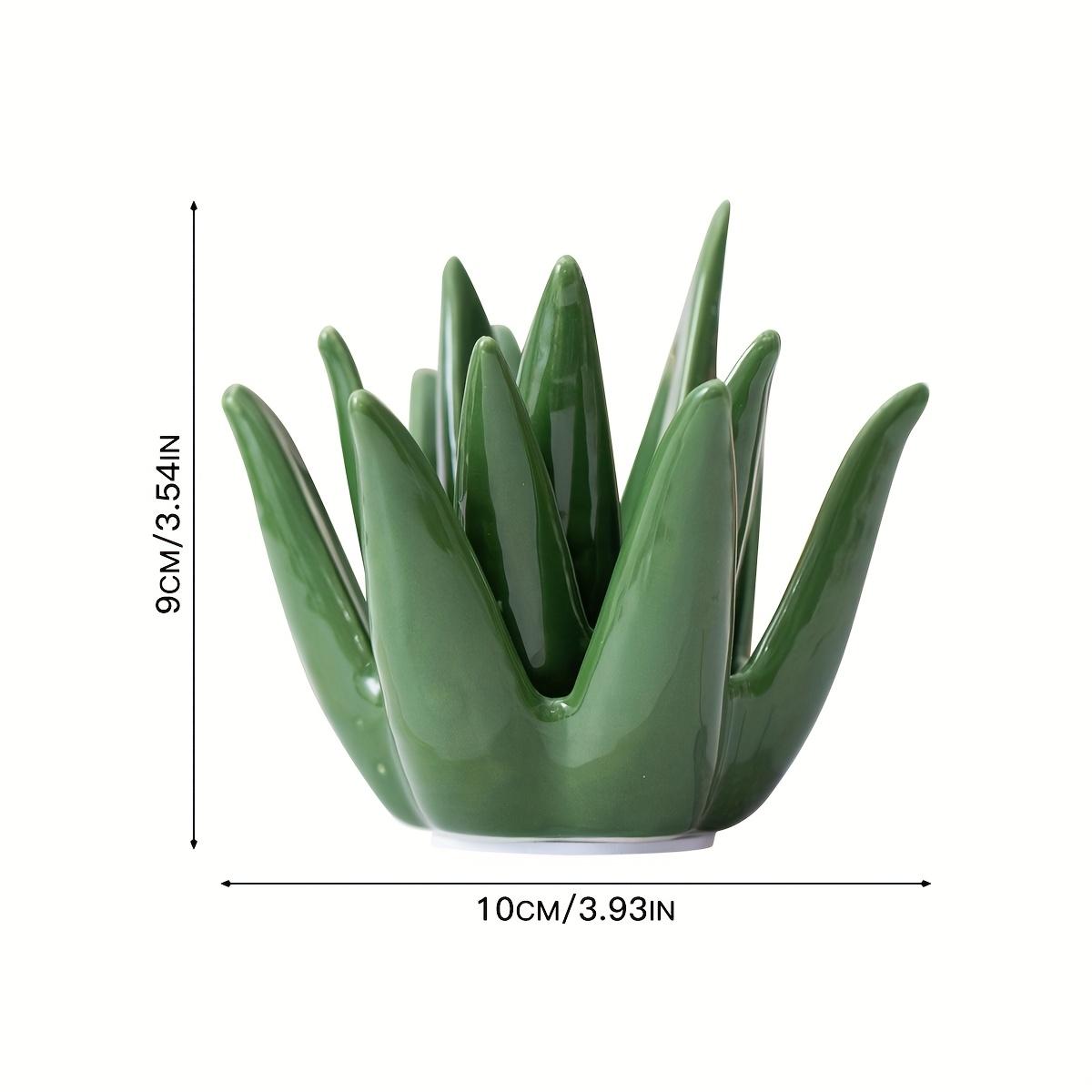 

[Керамічна підставка для кілець у вигляді кактуса] Зелена керамічна підставка для кілець у вигляді кактуса | Організатор для ювелірних виробів для кілець, сережок та аксесуарів, ідеально підходить для декору столу вдома чи в офісі 1pc зелений