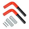 Kit de Pino de Travamento de Suporte 67844 para Western Plow Grampos de Cabelo de Reposição com Pinos de Travamento de Mola Instalação Fácil