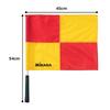 MIKASA Schiedsrichterassistentenflagge für Fußball mit exklusivem Etui Rot/Gelb BA-18