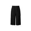 MONPLISSE [Men'S] Mesh Cargo Pleated Bermuda Pants (Black)