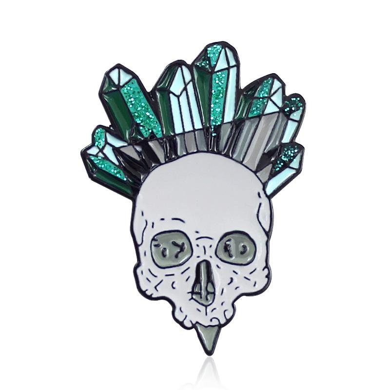 Personalized Skull Brooch - Creative Alloy Badge for Denim Jackets