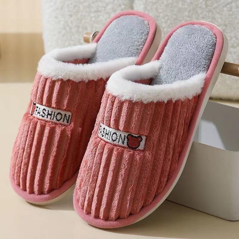 

Хлопковые тапочки вельветовые мультяшные медведи пара домашние тапочки с толстой подошвой нескользящие 38-39