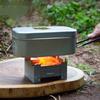 Small Camp Stove Camping Hiking Cooker Picnics Stove, Foldable Alcohols Stove