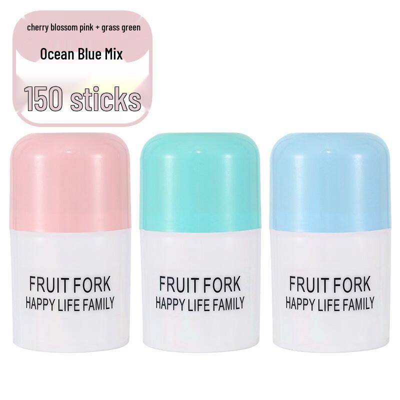 ZISIZ Individually Wrapped Disposable Plastic Fruit Forks