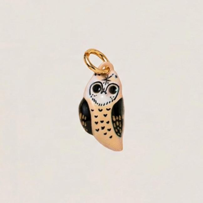 New Arrival Natural Animal & Mushroom Pendant, DIY 18K Gold Oil Painting with Color Retention