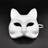 20 Pcs Face Cushion Kit Fox Cat Face Cushion DIY Halloween Masquer Set with Paint And Brush Make-up Party Prop for Dancing Party