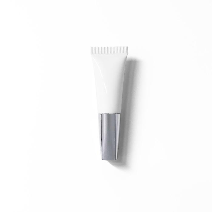 In Stock: 3g White Soft Tube for Cosmetic Refill with Inner Plug, Small Capacity Trial Size