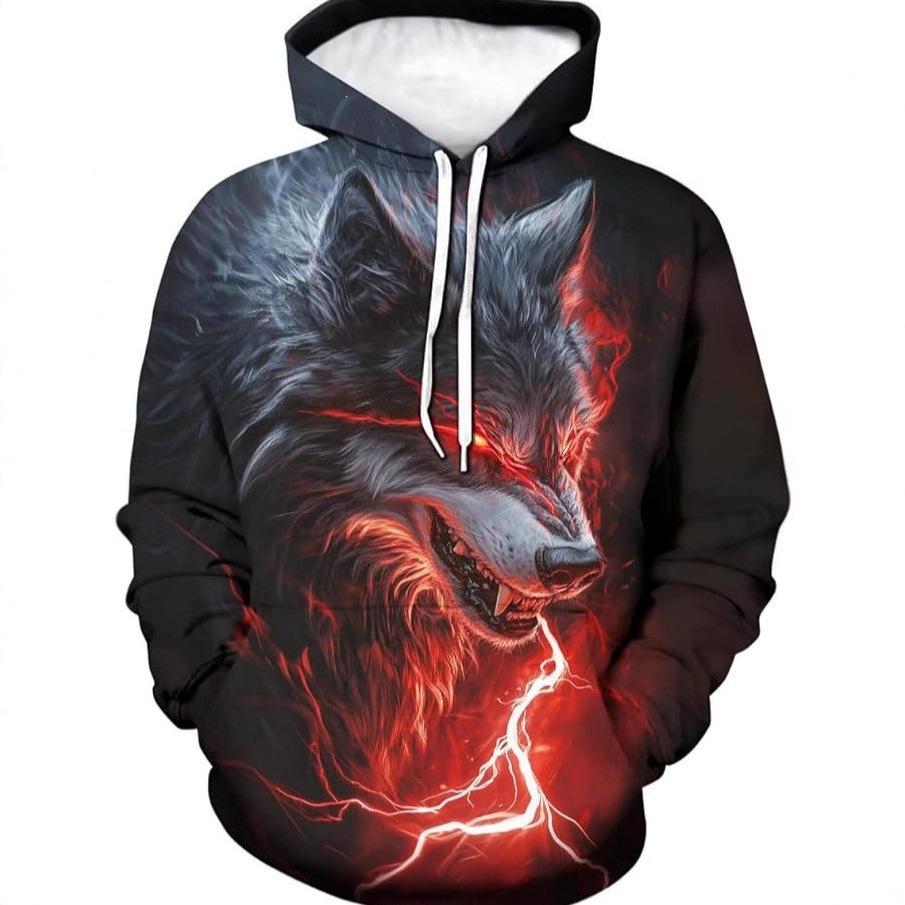 26 New Men's Clothing Popular Animal Printing Series 3D Printing Hoodie Children's Sweater Men's