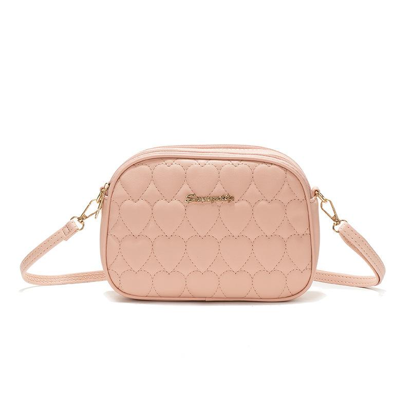 New fashion embroidery love shoulder messenger bag versatile diamond niche makeup change women's bag