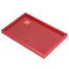 Wood Serving Tray Decorative Serving Platter Snack Fruit Plate for Living Room Coffee Table Kitchen CounterTop Red