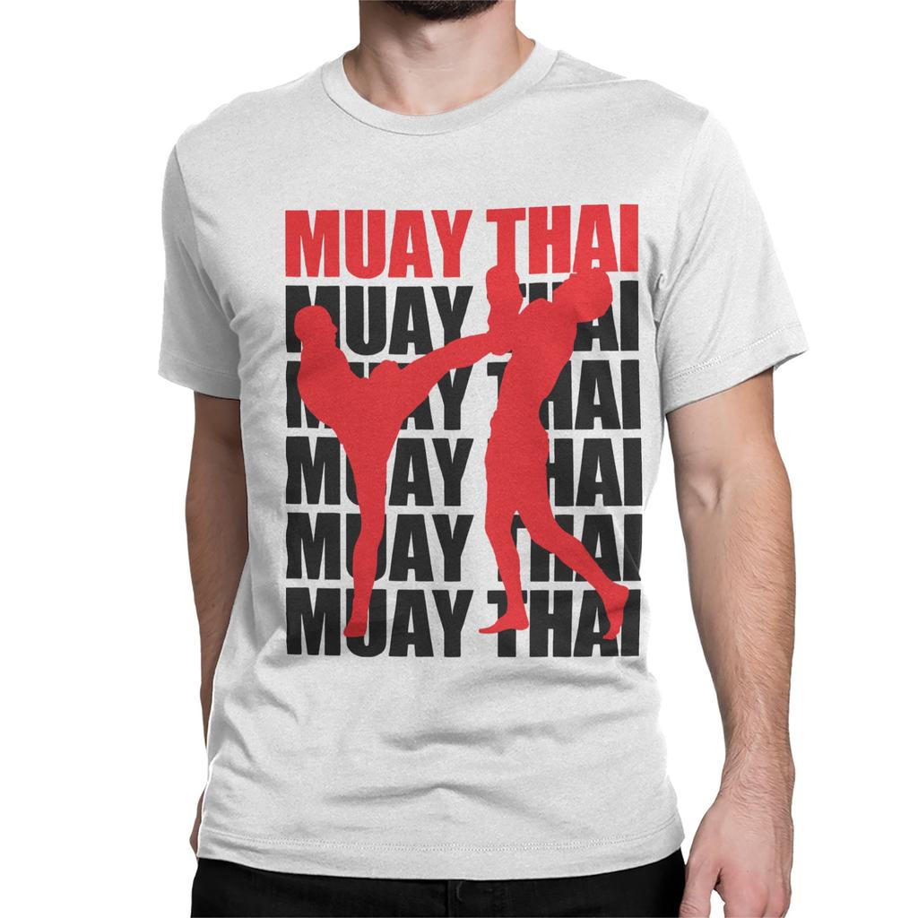 Vintage Muay Thai TShirts Men Womens Round Neck 100 Cotton T Shirts  Short Sleeve Tees Birthday Gift Tops