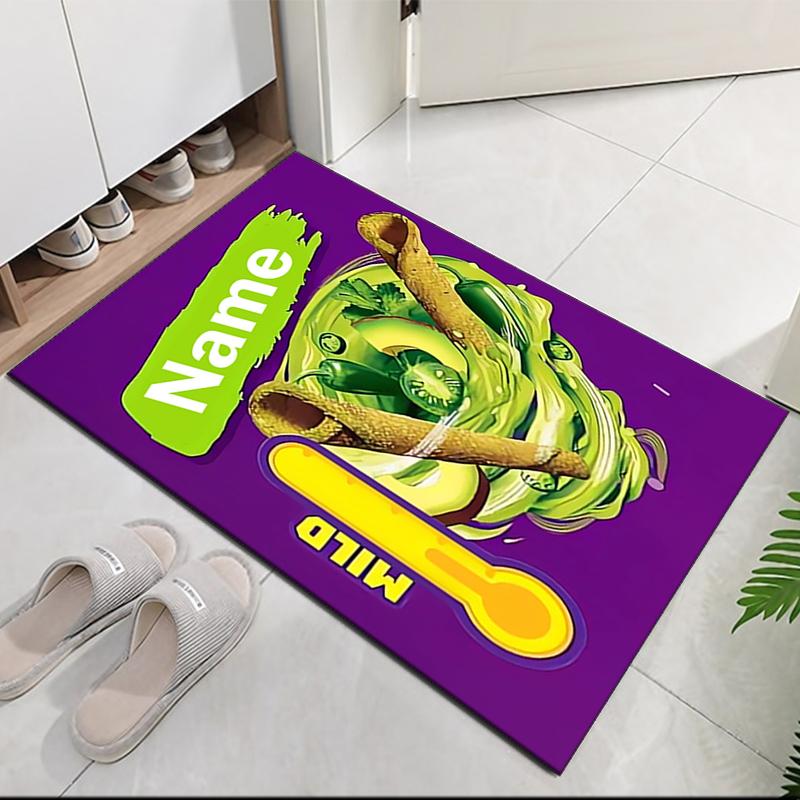 Tappeto Stampato Takis Fuego con Nome Personalizzato, per Sedia da Ufficio Soggiorno Camera da Letto Cucina Decorazioni Regali.