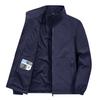 Casual Loose Fit Men's Jacket Spring Autumn Stand Collar Big Size Coat Comfortable Lightweight Business Style