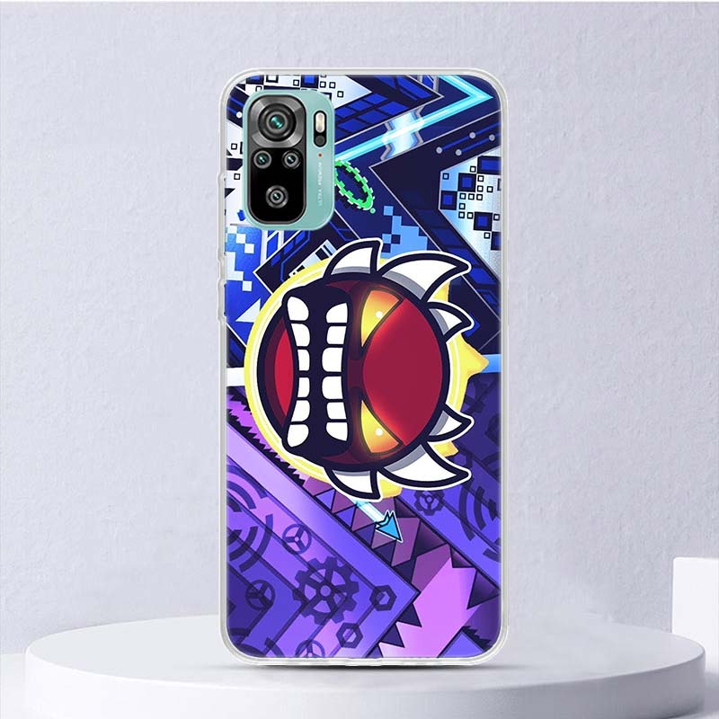 

Geometry Dash Game Soft Case For Xiaomi Redmi Note 14 13 12S 11S 10S 12 Pro Plus Phone Cover 11 10 11E 11T Note14 Shell Coque No Redmi Note 13 Pro 4G