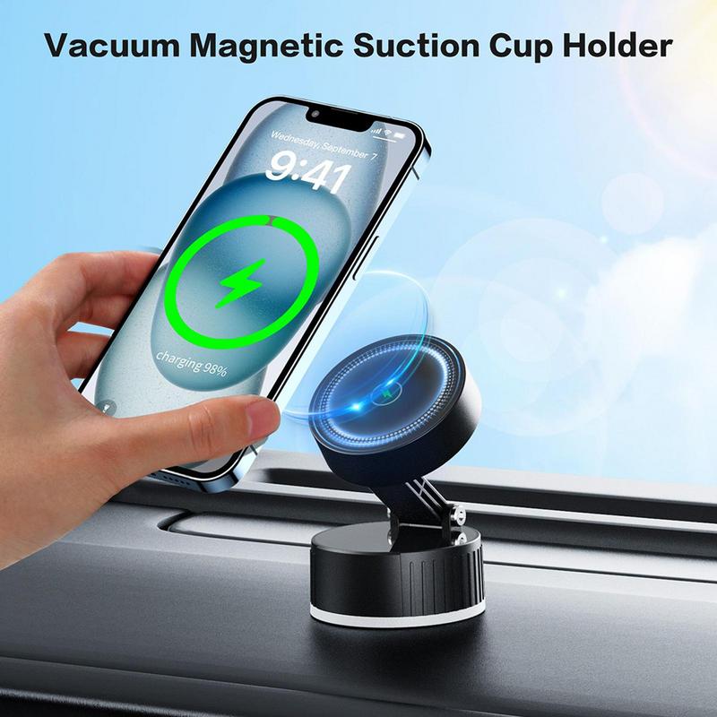 

Magnetic Suction Phone Mount Car Dashboard Navigation Phone Holder 180 Degree Rotatable Multifunctional Secure Smartphone United States