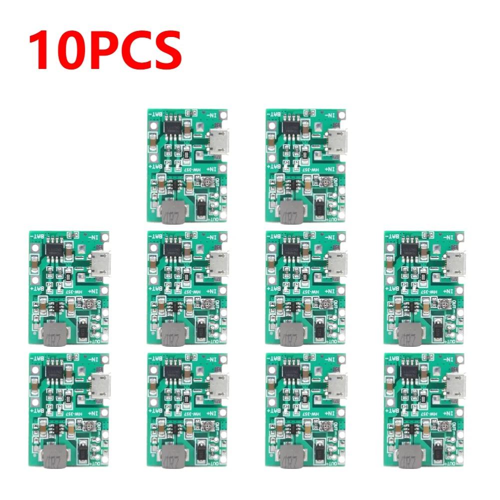 1-10PCS HW-357 3.7V 9V 5V Adjustable PCB Step Up 18650 Li-ion Battery Charge Discharge Power Bank Charger Module 18650 Battery