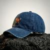 Orange Hummingbird Lily Pattern Adjustable Baseball Cap Unisex Outdoor Sports Hat
