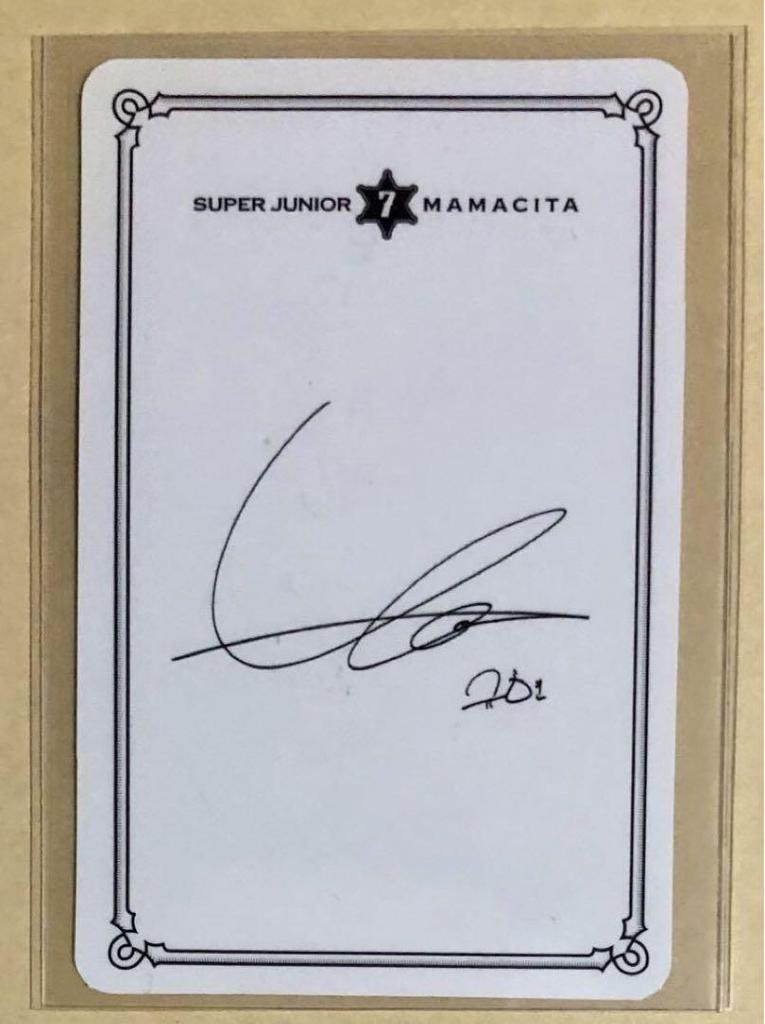 [USED] SUPER JUNIOR Kyuhyun MAMACITA Trading Card
