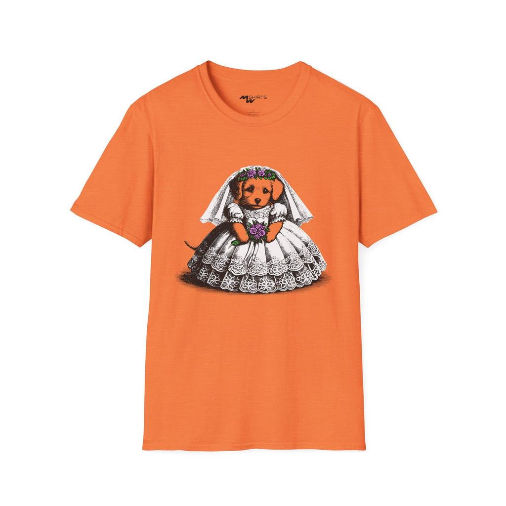 Puppy Bride T-Shirt: Dog Lover Wedding Bridal Party Gift