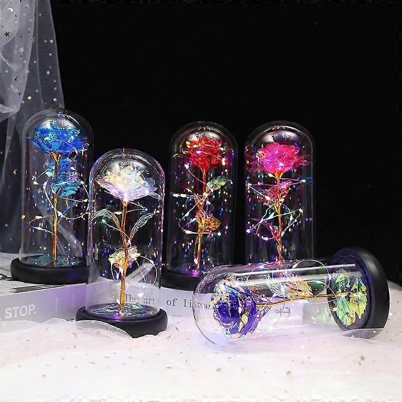 Timeless Beauty & Sentimental Gift: Eternal Rose with Animal Charm in a Sparkling Dome