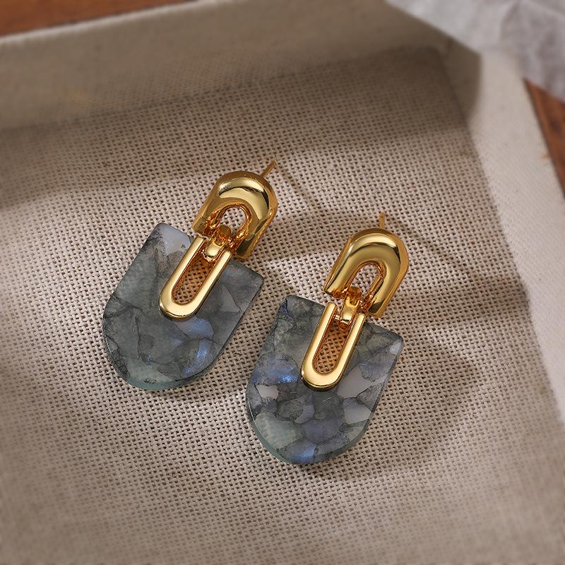 Elegant Gradient Acetate Dangle Earrings - Lightweight, Versatile, and Fashionable Accessories for Women