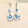 Drop Earrings Moon and Star Charm Earrings Girl Accessories Fashion Females Ear Jewelry Suitable for Party Daily Wear