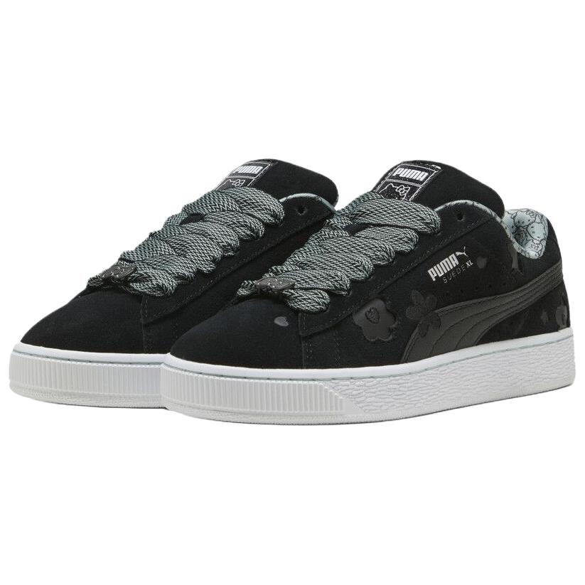 Hello Kitty x Puma Suede XL Baskets Noires pour Femmes Mousse Claire 402381-01