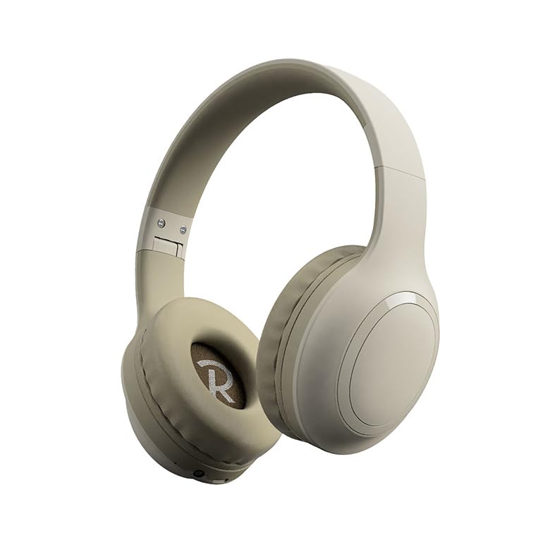 

Green House Wireless Low Reduced Audio Light Khaki Headphones, Latency, AAC, Built-in Microphone, ANC, Bluetooth, Delay, (GH-HPBB-LK)
