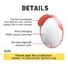 45/60/80/100CM Convex Mirror Outdoor Traffic Road Safety Wide Angle Polycarbonate Corner Turn Mirror
