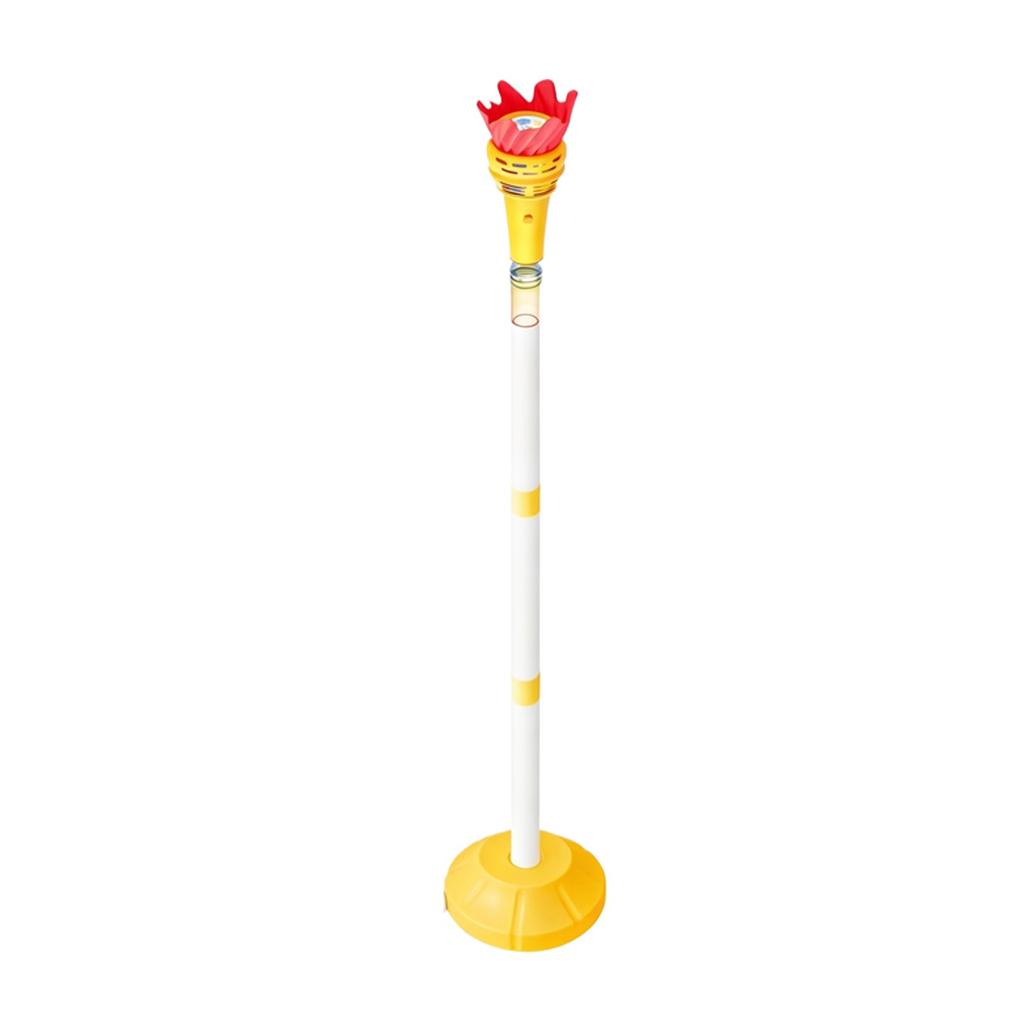 Outdoor Bubble Machine with Light-Up Pole Stand Adjustable Height Battery Operated Bubble Blower Toy for Kids Backyard Fun
