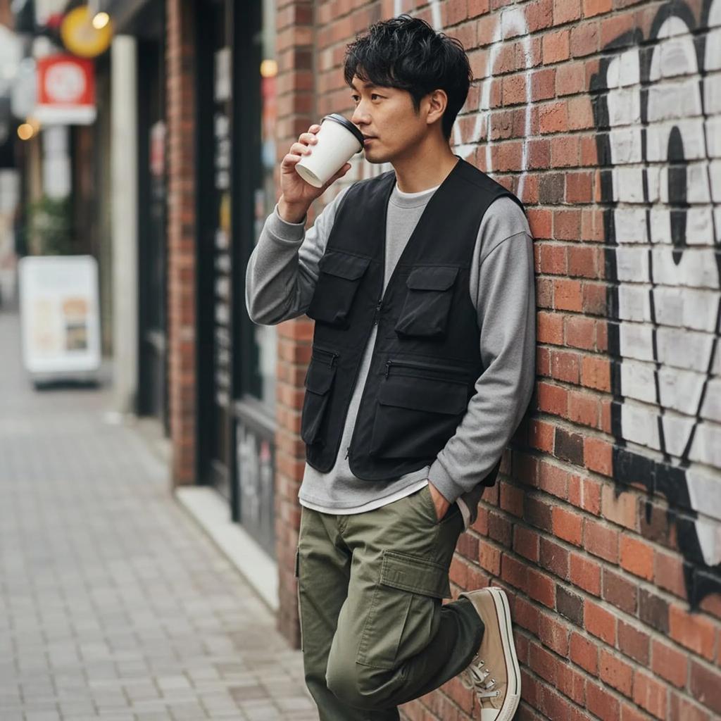 [Essesstim] Mesh Vest, Men's Photographer Vest, Sleeveless Vest, Jacket, Mesh