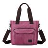 Canvas Bag Women's Commuter Shoulder Crossbody Bag Large Capacity Middle-aged And Elderly Mother's Bag Travel Bag