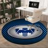 1PC round rug Monter-rey Football Crest Art Printed Round Area Rug ,Rug For Home Office, Round Chair Rug, Decorative Carpet Fan gifts Christmas gift