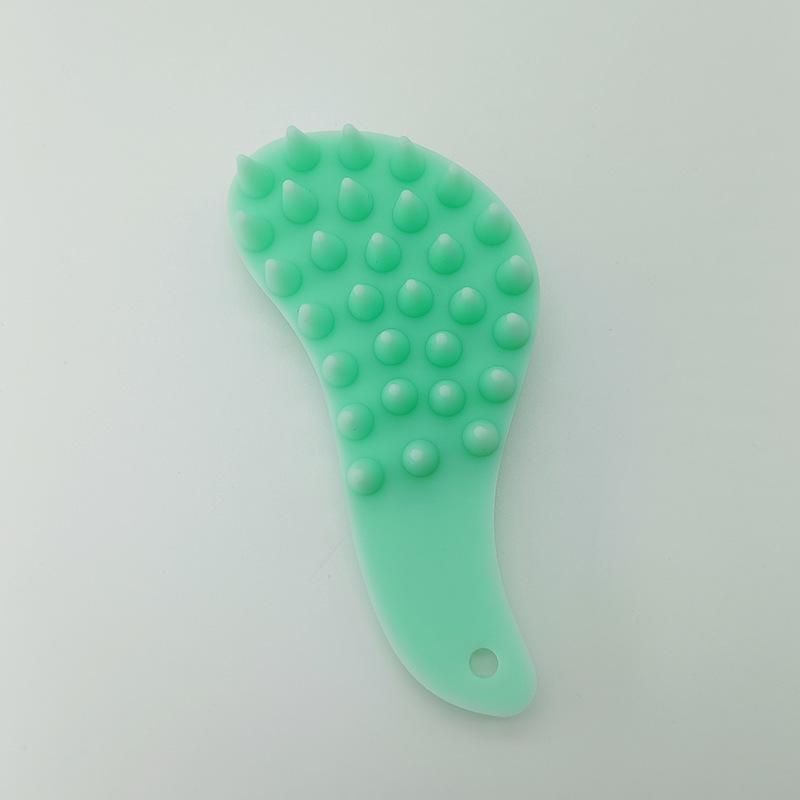 

Silicone Scalp Massager Shampoo Brush, Hair Scrubber for Dandruff Removal and Head Massage зелений