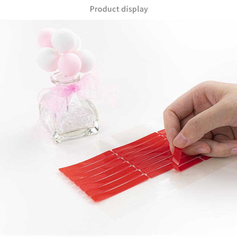 2 szt. Przezroczysta taśma klejąca do paznokci Stojak ekspozycyjny na sztuczne paznokcie Naklejki z klejem Dwustronnie klejone Narzędzia do ćwiczeń i prezentacji manicure