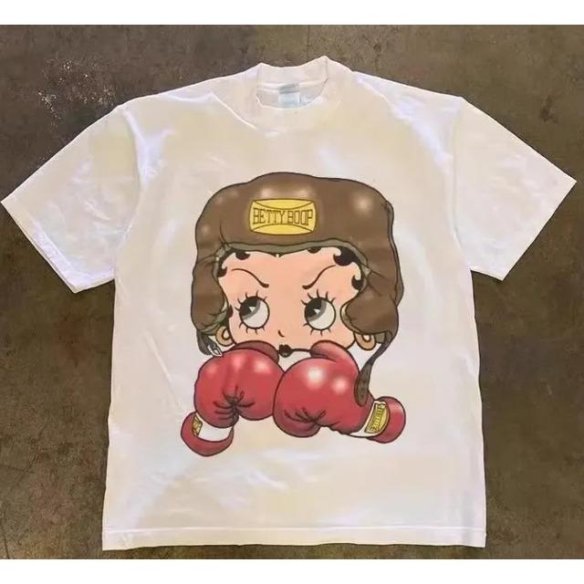 Camiseta Com Estampa Grafica Betty Boop Boxing Gloves L