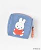 Marimo Craft MIFFY Colorful Sagara Series Mini Pouch, Blue, Small Item Storage, Character Pouch, Blue, Approx. W80 x H80 x D40mm (DBM-3221)