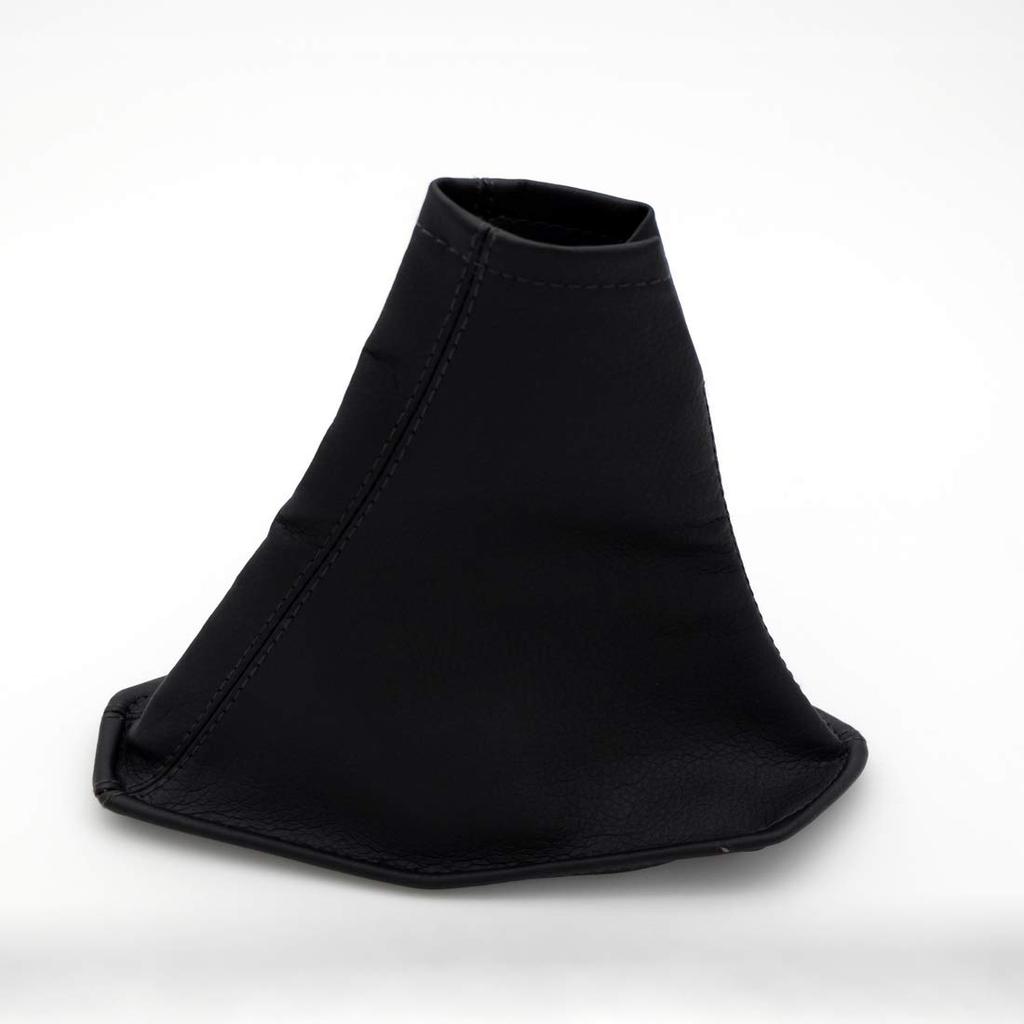 Donally Leather Shift Boots Side Brake Cover, Black, General Purpose (For Handbrake)