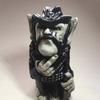 Middle Finger Posture Cowboy Musician Resin Craftsmanship Horticultural Ornament For Party Gift And Home Display