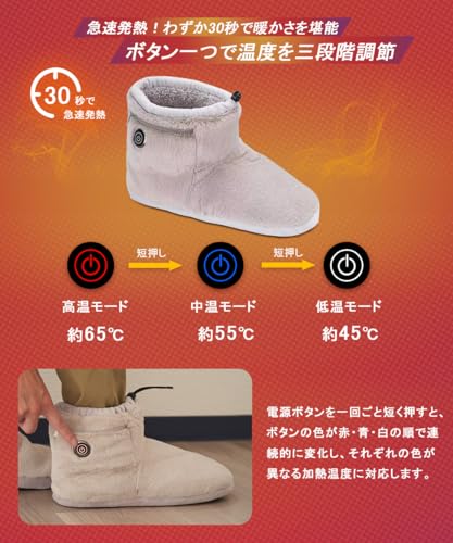 Electric Foot Warmer, Walkable, Foot Warmer, Fast Heating, 3 Temperature Settings, Two 8000mAh Batteries, Up To 9.5 Hours of Continuous Use, Energy-Sa