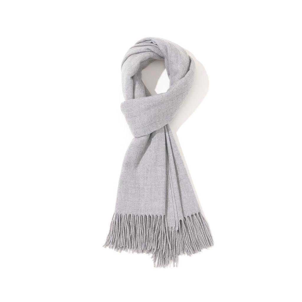 Universal Medium-Long Plaid Scarf: Stylish High-End Imitation Cashmere Neck Warmer for Men and Women