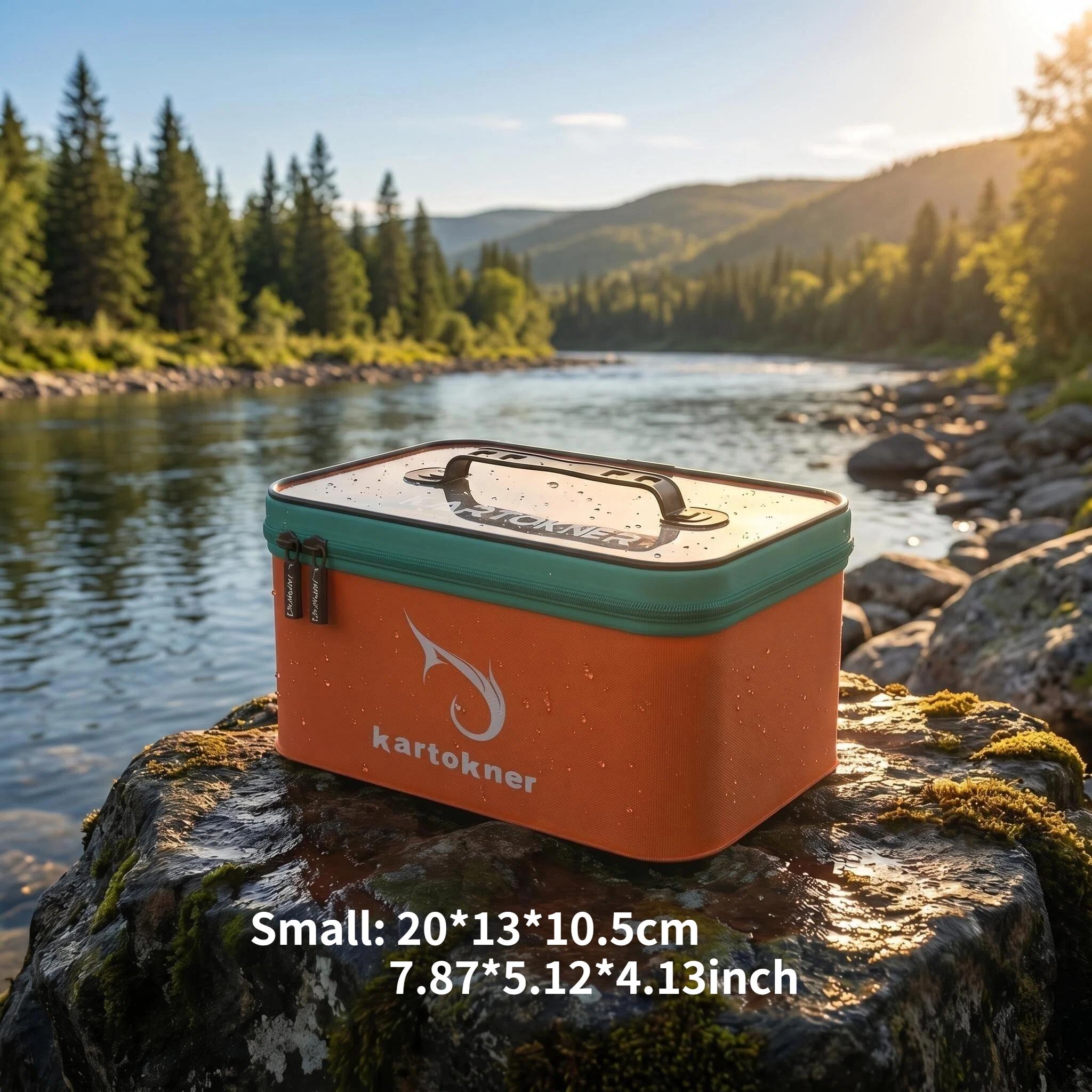 Leakproof Live Fish Bucket Portable Clear Lid Fishing Bait Storage Box Tear Resistant Outdoor River Lake Boat Angler Fishing Tackle Container