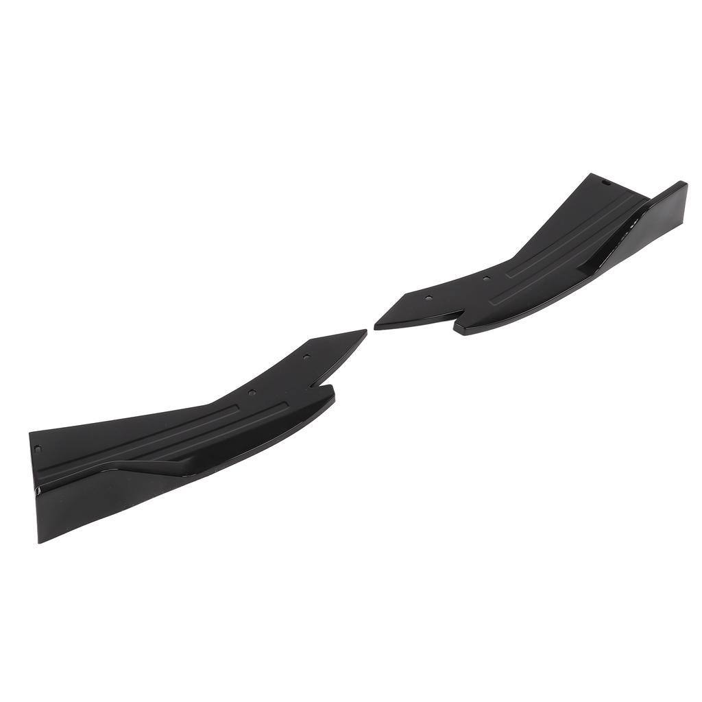 Rear Spoiler Bumper Lip Diffuser Splitter Canard Protector Side Skirt Gloss Black ABS Universal Body Kit for Cars