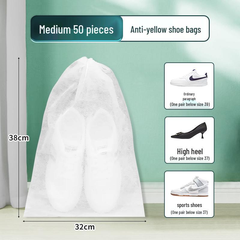 Shoe Drying & Storage Bag - Anti-Yellowing, Dustproof, Moisture-Proof Travel Cover for White Shoes